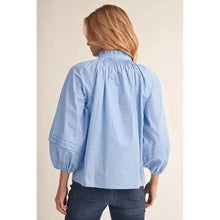 Load image into Gallery viewer, Blue Solid Woven Top
