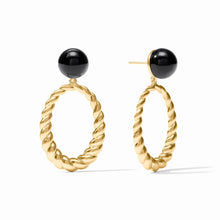 Load image into Gallery viewer, Ravello Obsidian Black Statement Earrings
