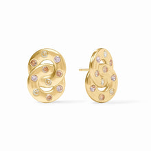 Load image into Gallery viewer, Champagne Radiance Rainbow Infinity Earring
