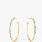 Load image into Gallery viewer, Aquamarine Windsor Hoop
