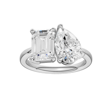Load image into Gallery viewer, 14K WG Toi Et Moi Ring
