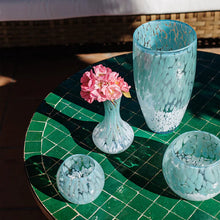 Load image into Gallery viewer, Nuvola Light Blue/Whit Small Round Vase
