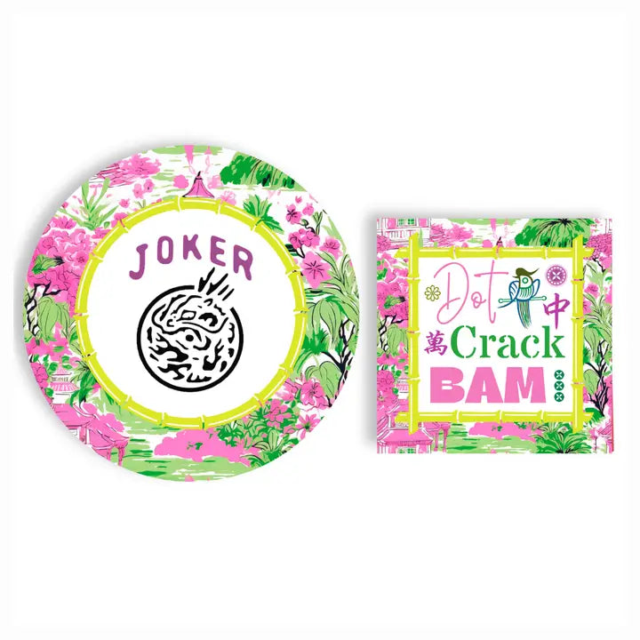 Mahjong Menu Luncheon Napkins