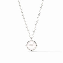 Load image into Gallery viewer, Honeybee Silver Pearl Solitaire Necklace
