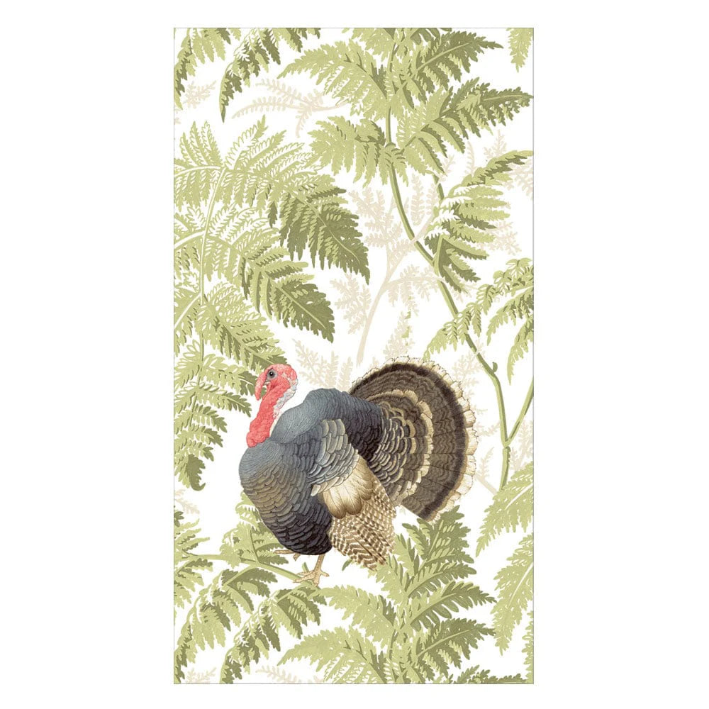 Turkey Among Ferns Guest Towel