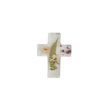 Load image into Gallery viewer, Dried Flower Resin Cross
