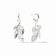 Load image into Gallery viewer, Willow Silver Hoop &amp; Charm Earring
