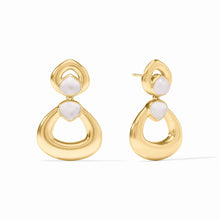 Load image into Gallery viewer, Dolce Iridescent Clear Crystal Statement Earring
