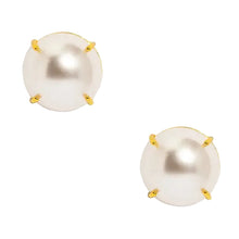 Load image into Gallery viewer, Pearl Stud Earring with Setting
