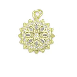 Gold Medium Filigree Style Flower