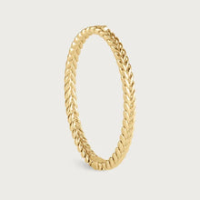 Load image into Gallery viewer, Cheval Braid Hinged Bangle Thin

