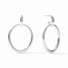 Load image into Gallery viewer, Silver Laguna Doorknocker Earrings
