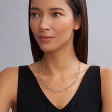 Load image into Gallery viewer, SS Smooth Oval Link Necklace

