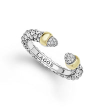 Load image into Gallery viewer, LAGOS Two-Tone Diamond Mini Versa Stacking Ring
