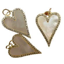 Load image into Gallery viewer, Mother of Pearl Heart Necklace
