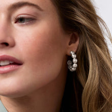Load image into Gallery viewer, Silver Solara Nova Hoops
