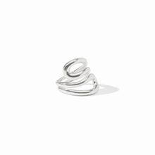 Load image into Gallery viewer, Silver Wave Wrap Ring
