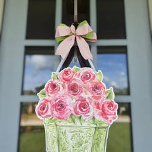 Load image into Gallery viewer, Garden Party Roses Door Hanger
