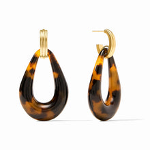 Load image into Gallery viewer, Tortoise Carnaby Doorknocker Earrings
