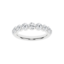 Load image into Gallery viewer, 14K WG 9-Stone Anniversary Band
