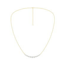 Load image into Gallery viewer, 14K YG Smily Graduated Diamond Necklace
