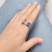 Load image into Gallery viewer, Mahjong Multi Tile Stretch Ring
