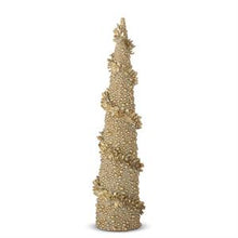 Load image into Gallery viewer, Gold Resin Garland Wrapped Bead Tree
