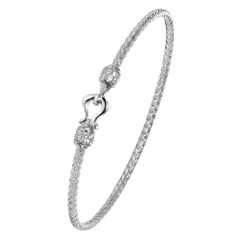 SS Jane 2mm Hook Bangle