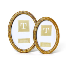 Load image into Gallery viewer, Gold Oval Photo Frames

