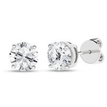Load image into Gallery viewer, 14K WG Solitaire Round Studs 2ctw

