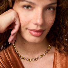Load image into Gallery viewer, Shades of Jade Rainbow Tennis Necklace
