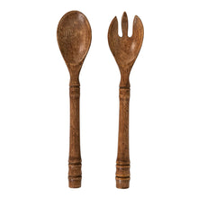 Load image into Gallery viewer, Bilbao Wood Salad Servers
