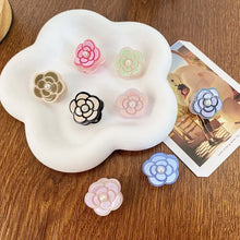Load image into Gallery viewer, Hepburn Style Camellia Mini Hair Clips
