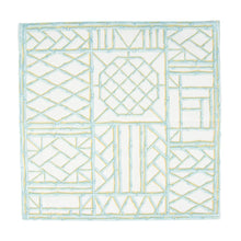 Load image into Gallery viewer, Bamboo Screen Robin&#39;s Egg Paper Linen Cocktail Napkins
