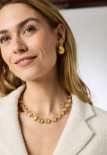 Load image into Gallery viewer, Blue Cat's Eye Cobblestone Tennis Necklace
