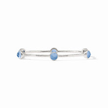 Load image into Gallery viewer, Iridescent Chalcedony Blue Milano Luxe Bangle
