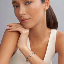Load image into Gallery viewer, SS Black 6 Dia Station Bracelet

