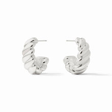 Load image into Gallery viewer, Silver Ravello Statement Hoops
