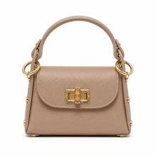 Load image into Gallery viewer, Genuine Italian Leather Bamboo Clasp Bag
