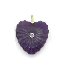 Load image into Gallery viewer, Carved Natural Stone Heart Charm
