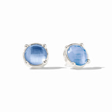Load image into Gallery viewer, Iridescent Chalcedony Blue Honey Stud
