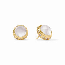 Load image into Gallery viewer, Iridescent Clear Crystal Rainbow Stud Earring

