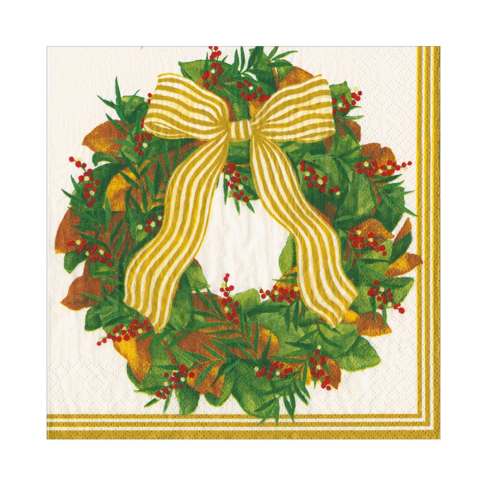Magnolia Wreath Luncheon Napkins
