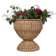 Load image into Gallery viewer, Whitewash Provence Rattan Medium Urn

