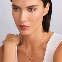 Load image into Gallery viewer, Two-Tone Interlocking Diamond Necklace

