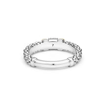 Load image into Gallery viewer, LAGOS Two-Tone Small Diamond Station Ring
