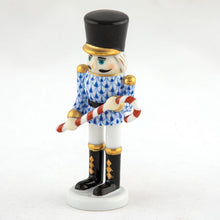 Load image into Gallery viewer, Sapphire Nutcracker With Candy Cane
