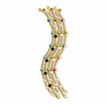Load image into Gallery viewer, Dolce Delicate Iridescent Obsidian Black Bracelet
