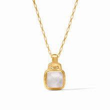 Load image into Gallery viewer, Sahara Iridescent Crystal Clear Solitaire Necklace
