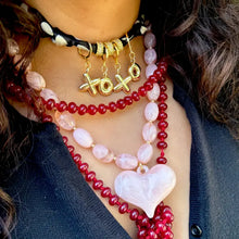 Load image into Gallery viewer, Roxie Beaded Necklace With Heart Charm
